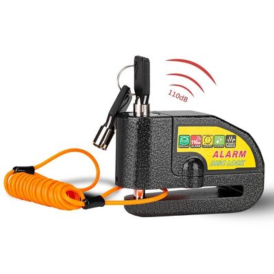 110dB Vibration Alarm Bicycle Motorcycle Lock for Anti-theft Waterproof Security