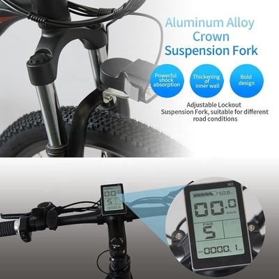 Electric Mountain Bike 26&quot; E-Bike with 48V 13Ah Lithium Battery and Powerful 500W Motor