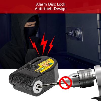 110dB Vibration Alarm Bicycle Motorcycle Lock for Anti-theft Waterproof Security