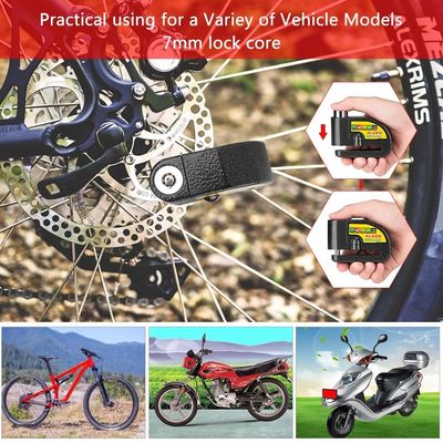 110dB Vibration Alarm Bicycle Motorcycle Lock for Anti-theft Waterproof Security