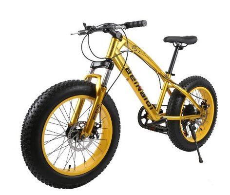 20 Inch Children's Beach Snow Bike 4.0 Fat Tire Mountain Bicycle with 7/21/24/27 Speeds