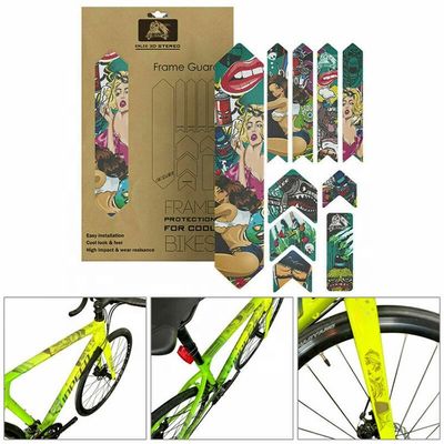 PVC Bike Stickers for Anti-slip MTB Frame Protection and Customized Road Bike Design