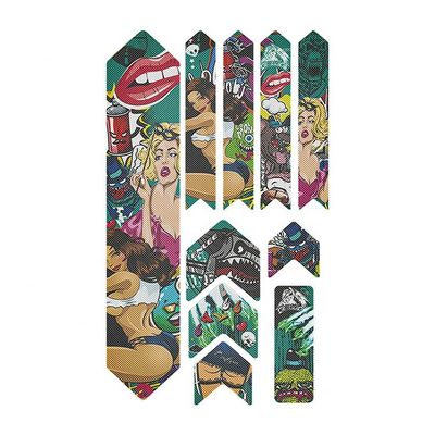 PVC Bike Stickers for Anti-slip MTB Frame Protection and Customized Road Bike Design