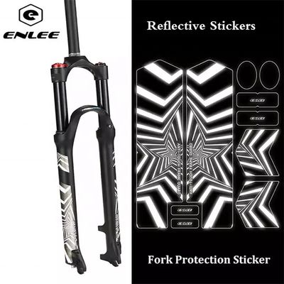 2021 ENLEE Reflective Fork Stickers MTB Road Bike/Scooter 3D Protective Film Bike Accessories