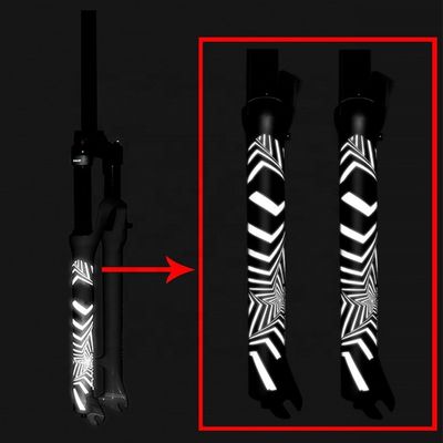 2021 ENLEE Reflective Fork Stickers MTB Road Bike/Scooter 3D Protective Film Bike Accessories