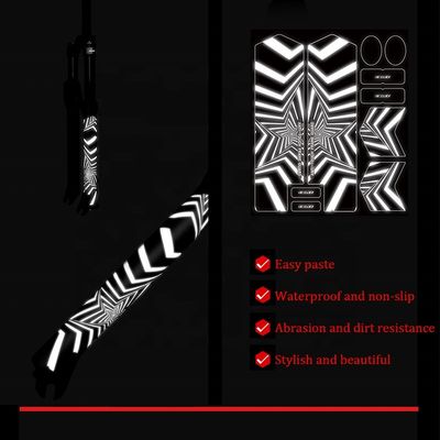 2021 ENLEE Reflective Fork Stickers MTB Road Bike/Scooter 3D Protective Film Bike Accessories