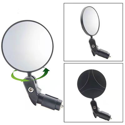Angle Adjustable Left Right Handlebar Mirrors Model Bike Cycling Accessory with Steel