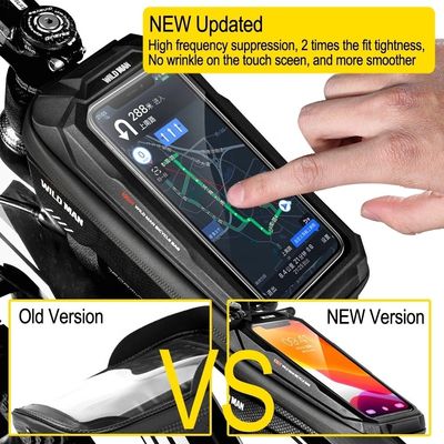 Waterproof 6.6in Phone Case Touchscreen Bag for MTB Pack 1L Capacity Bicycle Accessories