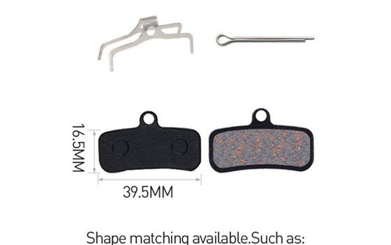 35x30.5mm Red Metal Brake Pad for Resin MTB Mountain Bike Disc Rotor Braking Pads