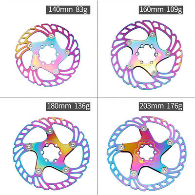 BMX RAINBOW 2021 Full CNC Road Bike Brake Disc 140/160/180/203mm Quick Cool Down