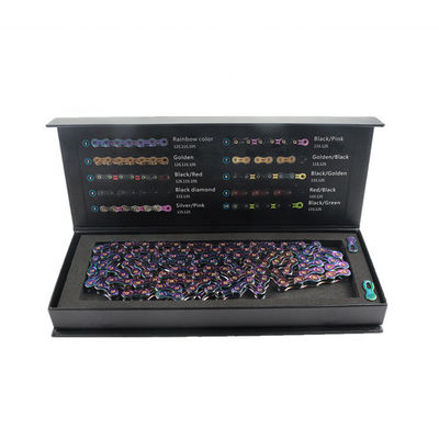 Full Hollow Stainless Steel Bike Chain for 2021 SUMC 9/10/11/12 Speed Rainbow Bicycle