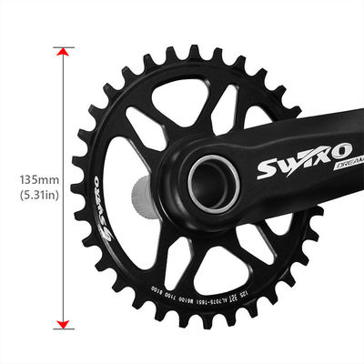 Mountain Bike Bottom Bracket Crankset with 170mm Crank Arm and 32/34/36/38T Chainwheel