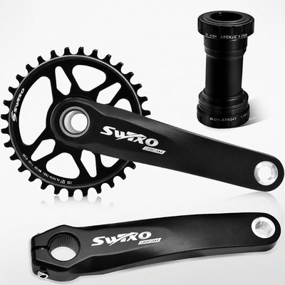 Mountain Bike Bottom Bracket Crankset with 170mm Crank Arm and 32/34/36/38T Chainwheel