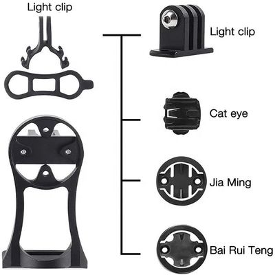Mobile Camera Bicycle Speedometer Stand with Bike Stem Mount and Flashlight Holder