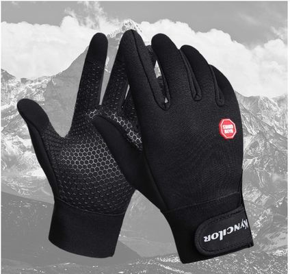 Black Cycling Gloves for Men and Women Full Finger Touch Screen Outdoor Sports Gloves